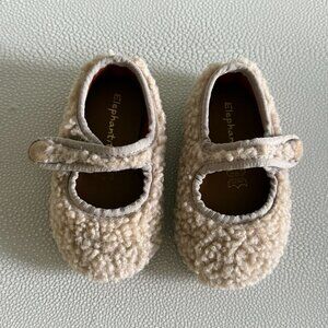 Elephantito Shearling Mary Jane Beige